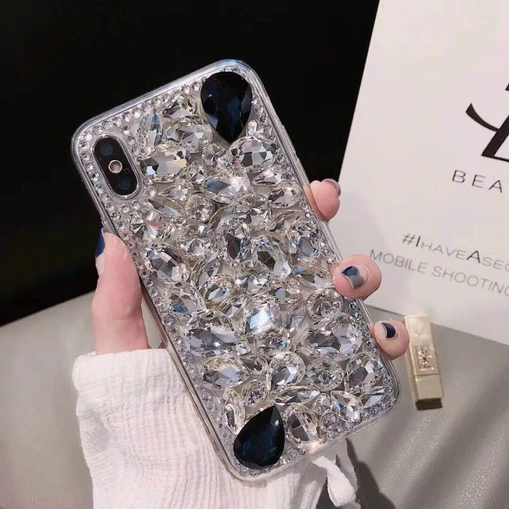 2018 новый роскошный женский Блестящий Кристалл со стразами для Apple iphone XS Max XR