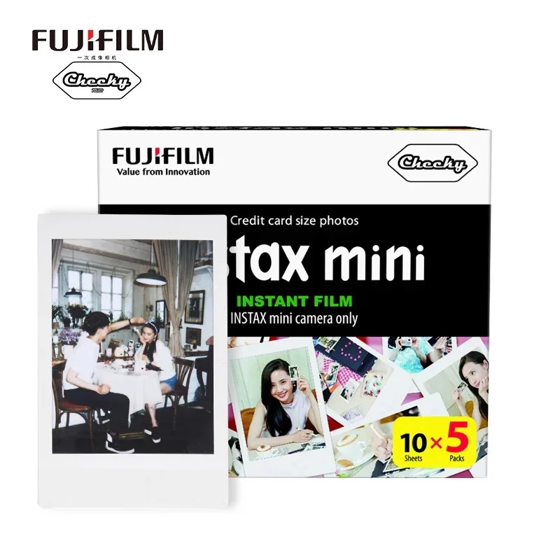Высокое качество 50 Простыни Детские оригинальный FUJI Плёнки Fuji Instax Mini белый для