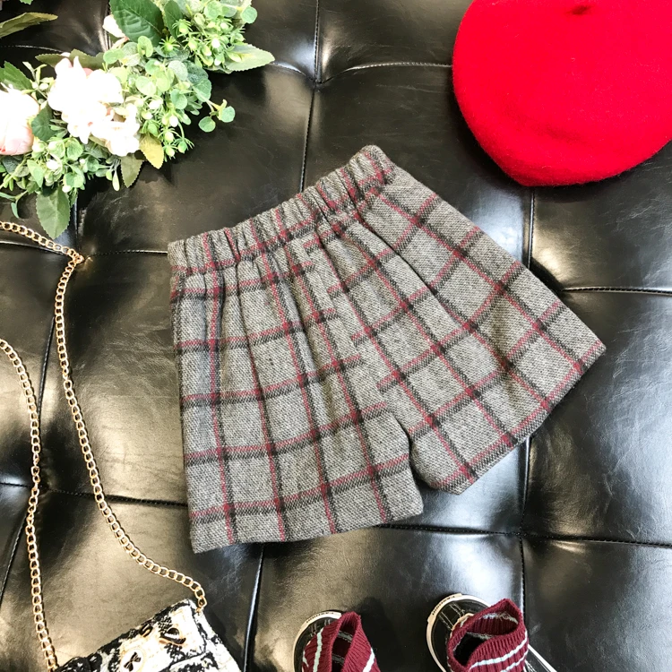 Новинка осени 2019 клетчатое платье на пуговицах для девочек два цвета | Детская