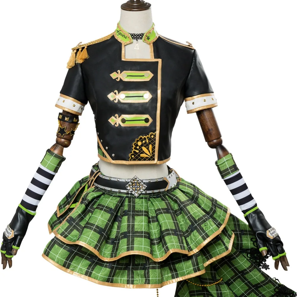 Lovelive Косплэй Love Live! Солнце! Много Hanam панк-рок Косплэй костюм наряд для взрослых Для женщин девочек полный набор Косплэй костюм