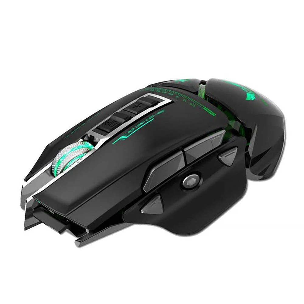 FELYBY профессиональная Проводная игровая мышь USB дышащий светодиодный 3200 dpi 11 кнопок для настольных компьютеров и ноутбуков
