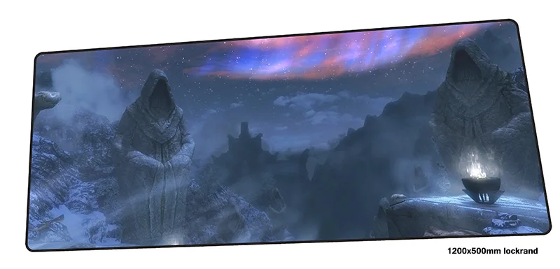 Игровой коврик для мыши skyrim лидер продаж ноутбука 120x50 см игровой самый дешевый