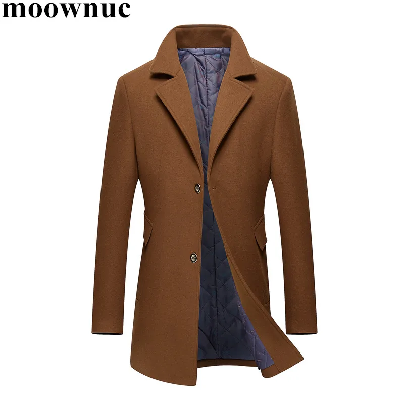 NEW mens long Woolen coats Slim fit 2018 autumn winter homme men's Business Casual solid jackets Good Quality Plus Size M-3XL | Мужская