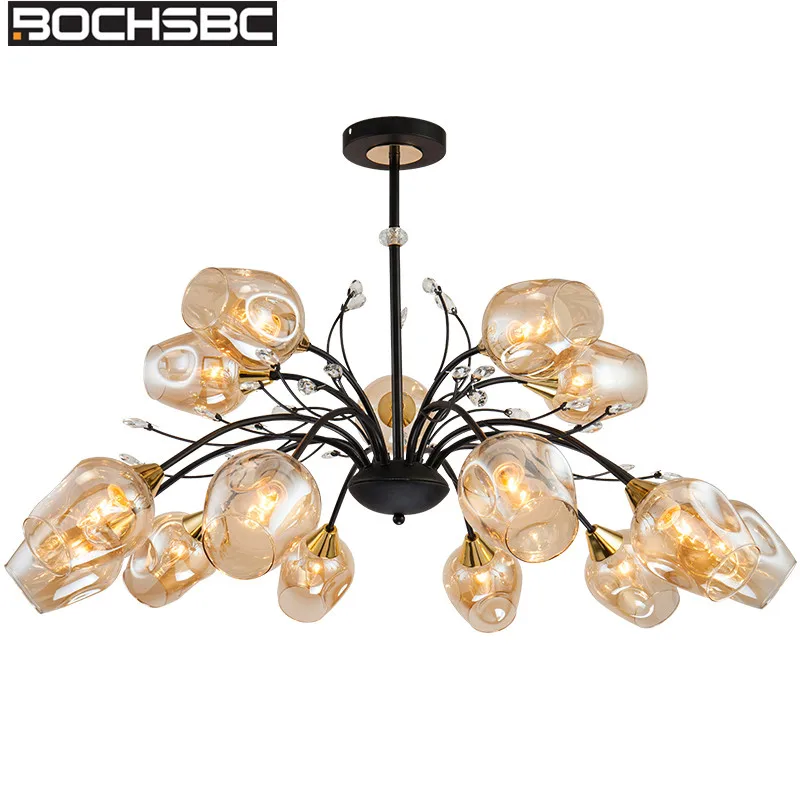 

BOCHSBC Magic Bean Branch Pendant Lights for Living Room Dinning Room Bedroom Glass Lampshade Lighting Fixtures Hanging Lamp