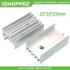 Белый алюминиевый радиатор 15*10*25 мм с игольчатым транзистором TO-220 для транзисторов TO220 IGMOPNRQ, 10 шт.