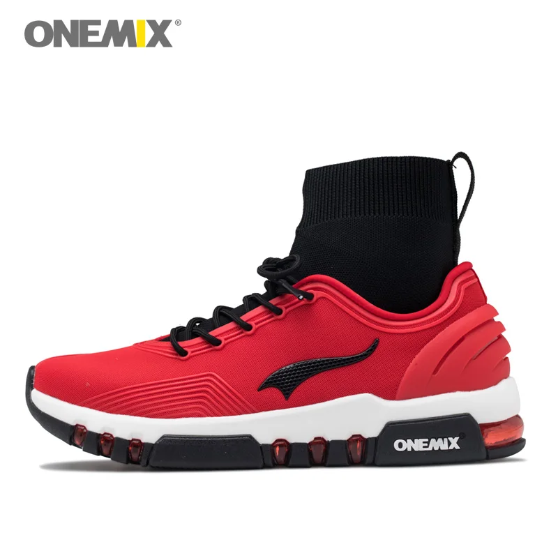 Спортивные кроссовки ONEMIX для мужчин и женщин Нескользящие красные спортивные
