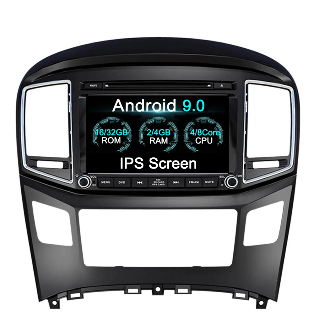 Автомобильный DVD плеер Android 9 0 4 Гб 32 ГБ 8 ядер GPS карта RDS радио Wi Fi Bluetooth для HYUNDAI H1 Grand