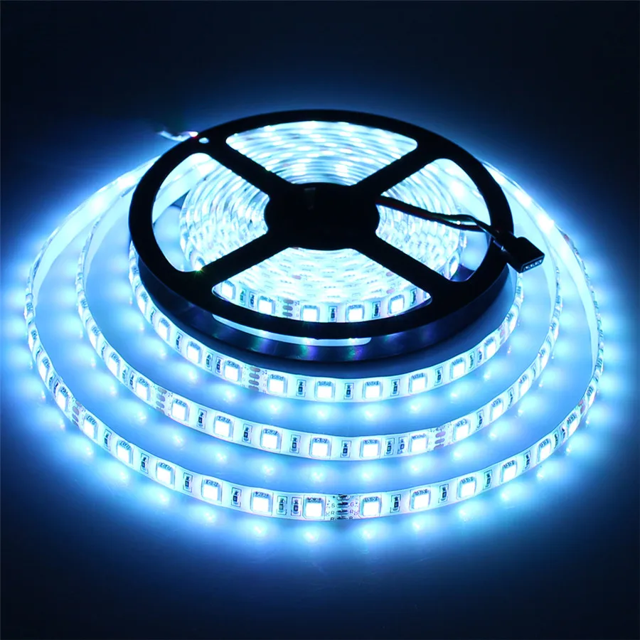 5 м 24 В IP65 водонепроницаемая гибкая светодиодная лента 5050 300led освещение