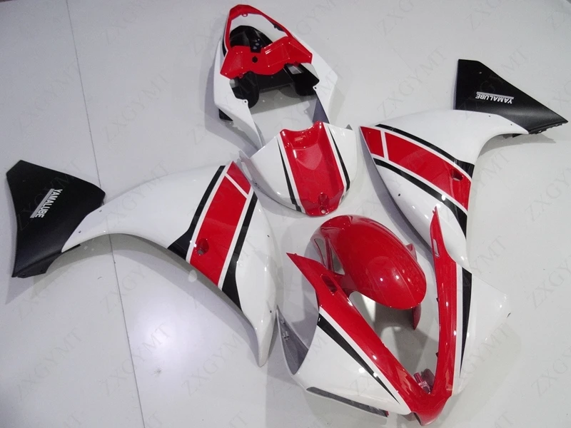 Обтекатель YZFR1 2012 - 2014 Красный Белый Черный пластик Обтекатели YZF R1 13 14 Пластиковые