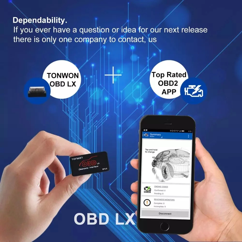 10 шт./лот TONWOM ELM327 LX Bluetooth BT3.0 OBD диагностический инструмент автомобильный