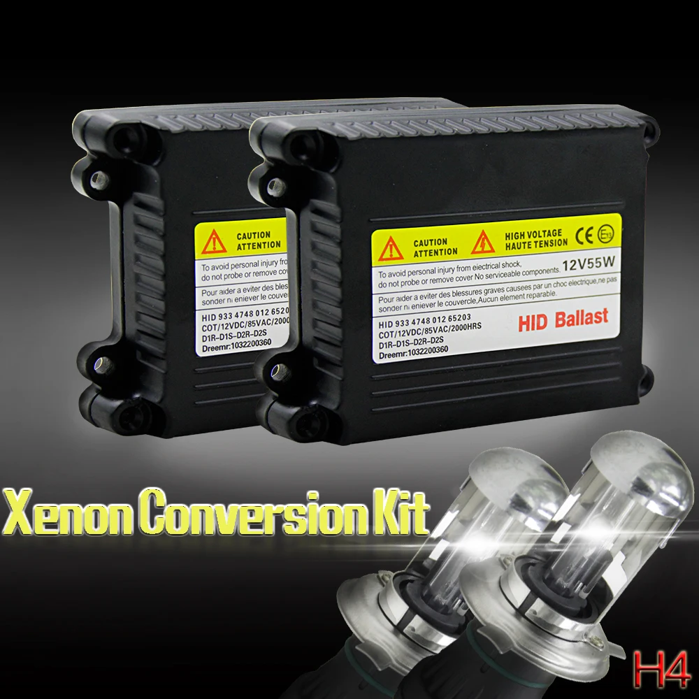12В 55 Вт Ксеон H7 HID переделочный комплект H1 H3 H11 9006 9005 9004 9007 880 H13 H4 Автомобильные фары