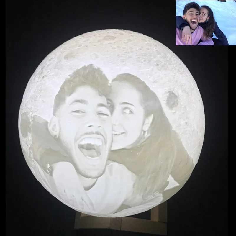 Индивидуальная индивидуальная 3D печать Луна Новинка лусветильник свет USB