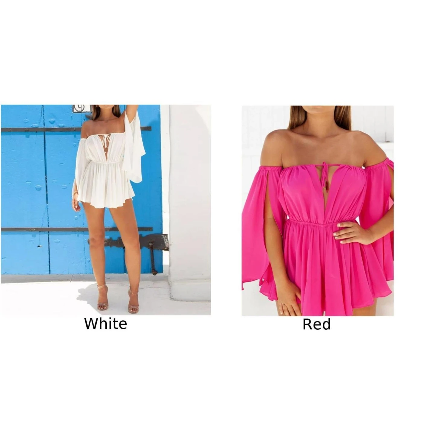 Женское платье летнее коктейльное с открытыми плечами мини модное для бассейна