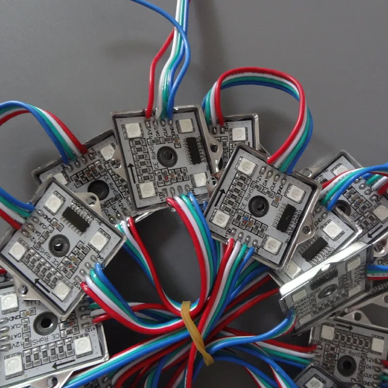 IC WS2801 LPD6803S 5050 RGB * 4 полноцветный модуль светодиодные лампы 12 В постоянного тока 1 44