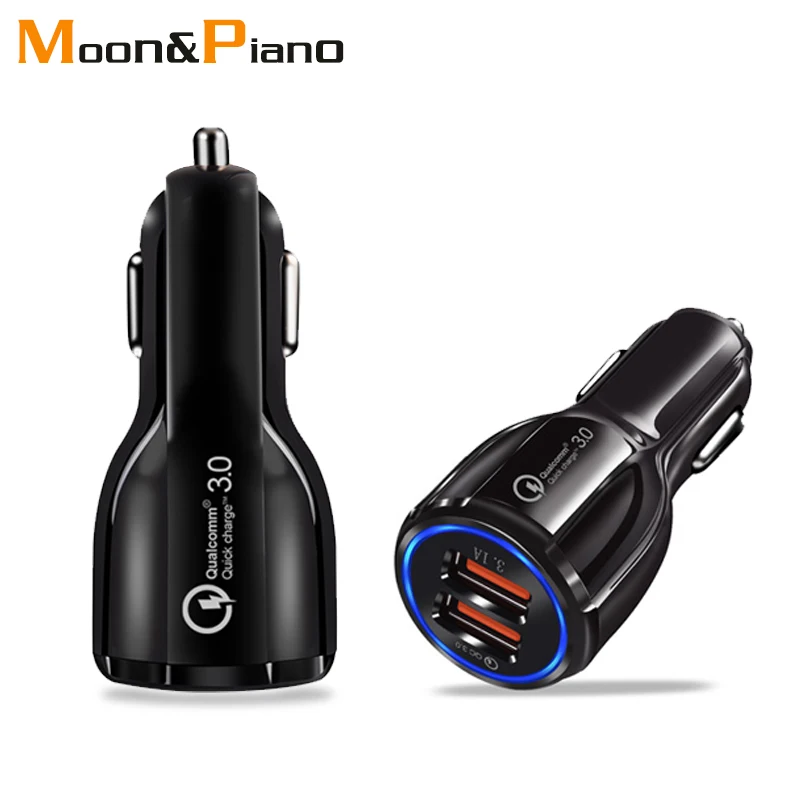 Автомобильное зарядное устройство Quick QC3.0 с двумя usb портами для быстрой зарядки