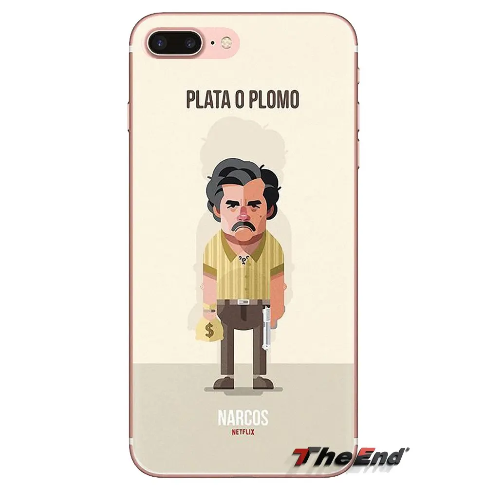 For Xiaomi Mi3 Samsung A10 A30 A40 A50 A60 A70 Galaxy S2 Note 2 Grand Core Prime Soft Transparent Shell Covers Pablo Escobar |