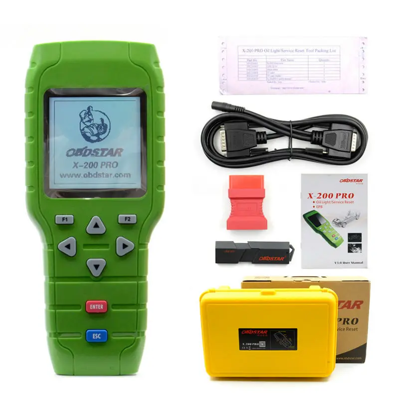 OBDSTAR X 200 X200 Pro A + B Тип для сброса масла OBD программное обеспечение обновление