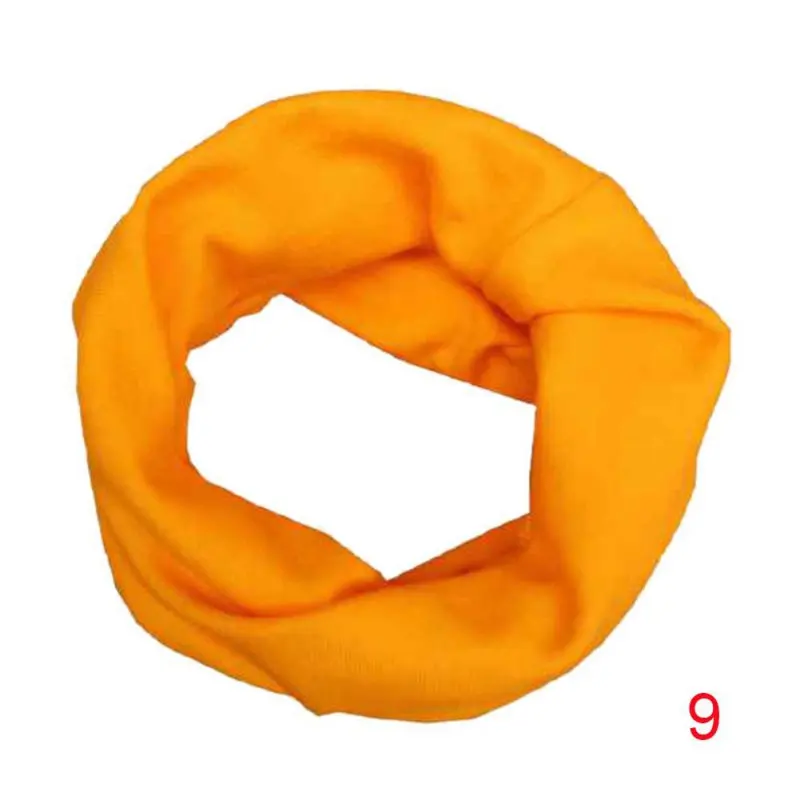 orange Весенние Шарфы Осень-Зима для детей ясельного возраста очень милая детская нагрудный шарф для девочек и мальчиков O хомут для шеи крышка одежда аксессуары - Цвет: orange