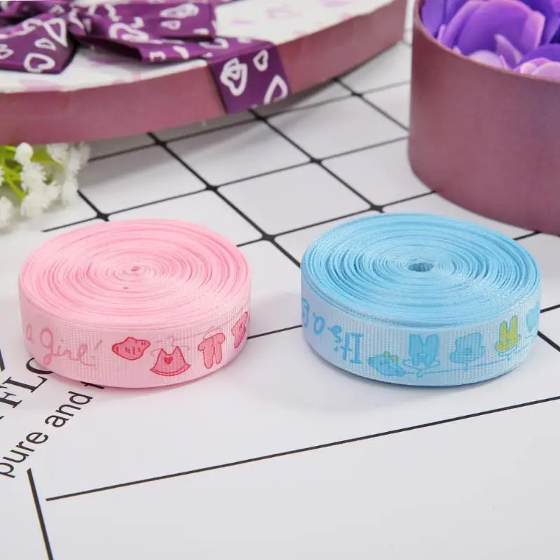 10 ярдов/розовый/комплект для вечеринки Baby Shower девушка резиновый детский душ бумажные пакеты для День рождения DIY Подарочная коробка для украшения