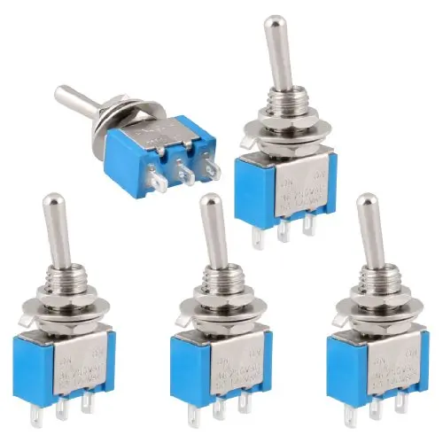 ABKM Горячий Новый 5 шт AC 250 V/3A 120 V/6A ВКЛ ВЫКЛ 2 положения Spdt самоблокирующийся