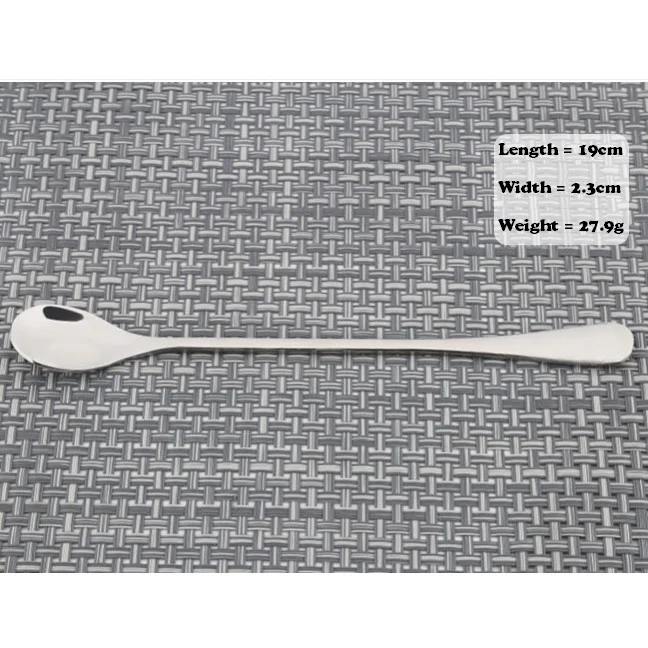 Десертная ложка из нержавеющей стали с длинной ручкой. (2 шт./лот)|steel padlock|steel eyeletsteel