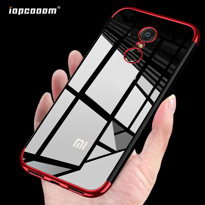 Прозрачный силиконовый чехол для телефона Xiaomi Redmi 5 Plus Note 5A Prime мягкие чехлы 6 6A 4X Capa