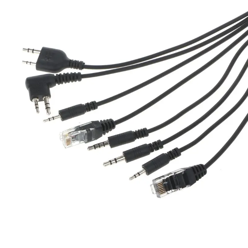 USB кабель 8 в 1 для программирования Baofeng Kenwood TYT QYT Motorola HYT и т. Д. Бесплатная