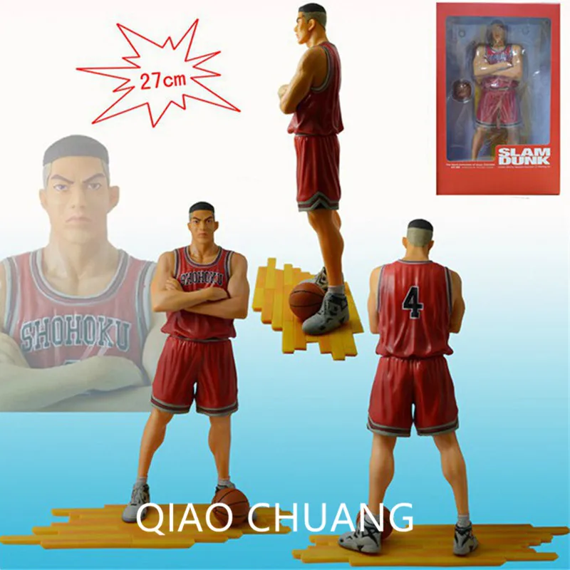 Basketball Sports Anime Slam Dunk 24 CM Number.4 Gorilla Akagi Takenori Shohoku Skipper PVC Action Figure Da Collezione Toy G497 | Игрушки и