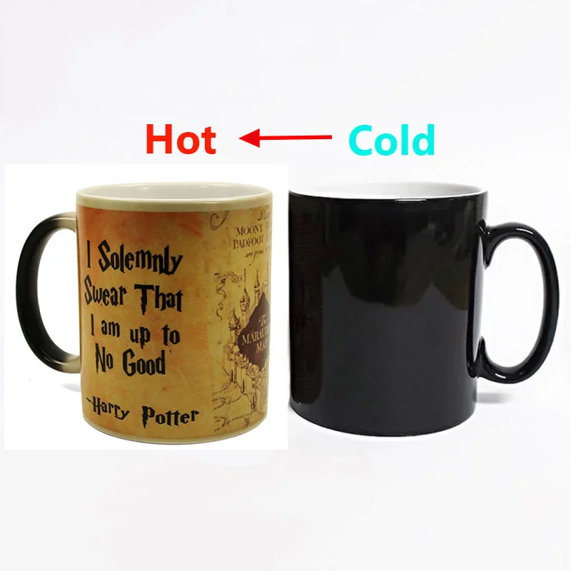 Color Changing Mug Magic Reaction Temperature Sensing Ceramic Coffee Milk Cups Creative Anime Ceramics Office Cup | Дом и сад