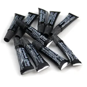 10 шт.лот 1 мл мини портативный клей для ресниц водонепроницаемый резиновый латексный клей для ресниц Накладные ресницы аксессуары белыйчерный