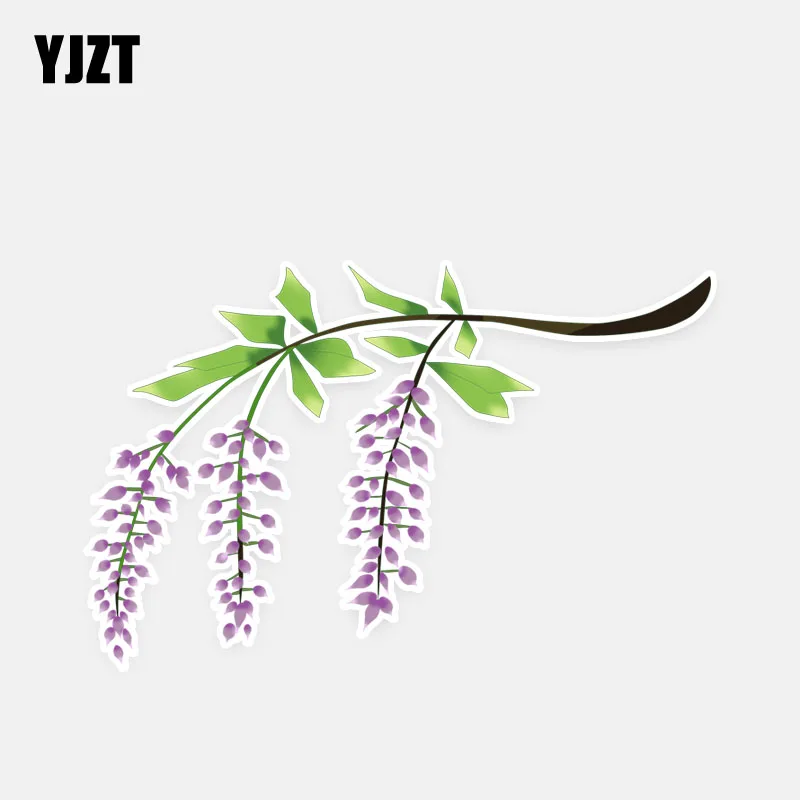 

YJZT 13.4*8.6CM Unique Bauhinia Graphic Flowers Decor Car Stickers Personalized Colored 11A1017