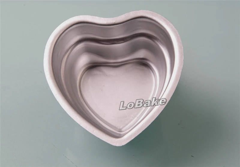 (5pcs/lot) two-layer double hearts shape anodising aluminium alloy mousse cake mould cheese yogurt cakes decoration supplies | Дом и сад
