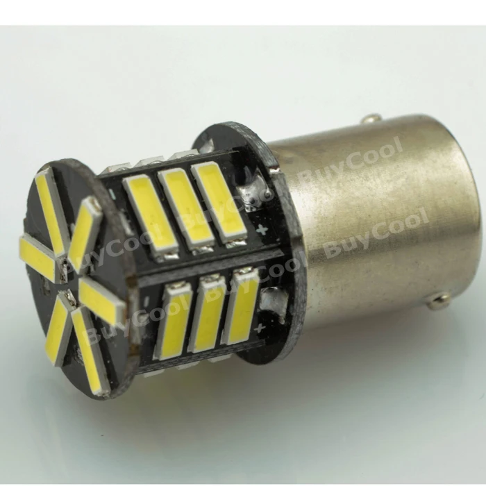 100 шт. 1156 21SMD 7014 светодиодный P21W S25 BA15S авто светодиодные задние тормоза обратный