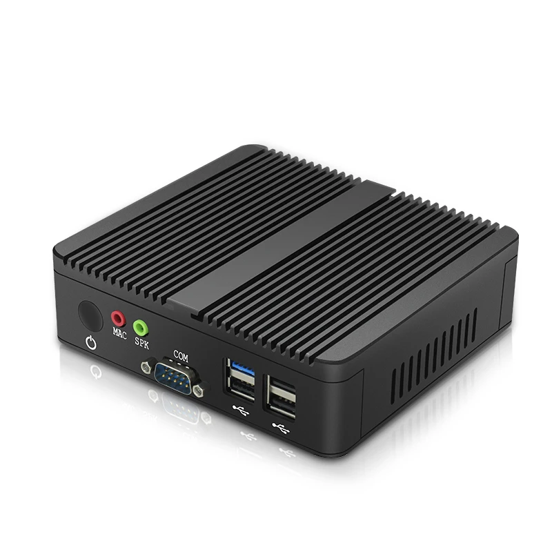Мини ПК Intel Celeron J1900 Windows 10 Dual Gigabit Ethernet 300 Мбит/с WiFi 2* RS232 HDMI VGA 4* USB HTPC безвентиляторный компактный компьютер