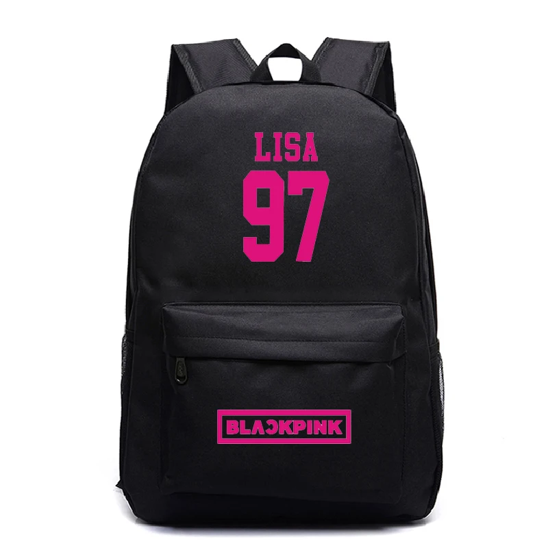 5 Красивые BTS рюкзак Lisa 97 для учеников, мальчиков и девочек рюкзак мода шаблон школьный рюкзак - Цвет: 5