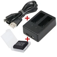 2 in 1 usb battery charger for gopro 5 ahdbt 501 battery battery storage box dual usb battery charger for gopro hero 5 black