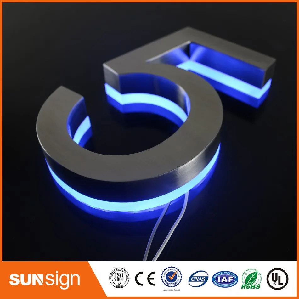 H 20cm Number 5 LED Illuminated Outdoor & Apartment LED Numbers size H200MM(Custom)