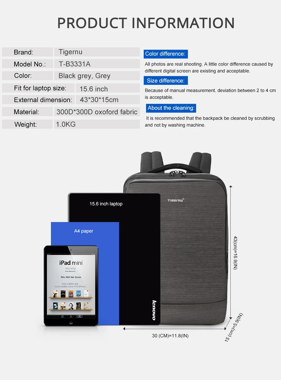 Мужские рюкзаки Tigernu Oxford для ноутбука, рюкзак с защитой от кражи, USB, быстрая зарядка, водонепроницаемая мужская сумка, многофункциональные наушники Mochilas