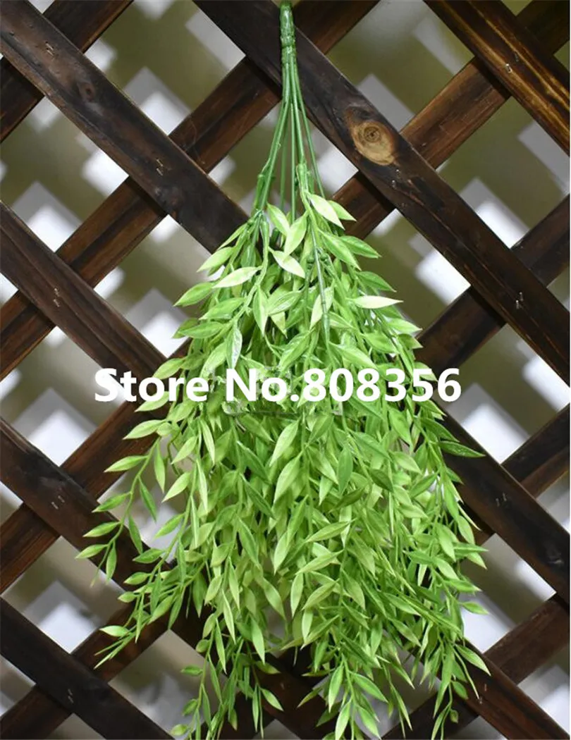 5 шт. Пластик бамбук пучок листьев поддельный ствола дерева филиал 17 72 &quotдля