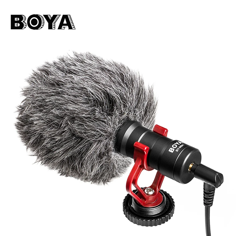 

BOYA BY-MM1 Professional Recording Microphone With F-Mount Smartphone Video Rig for iPhone X Samsung Nikon DSLR Youtube Vlogging