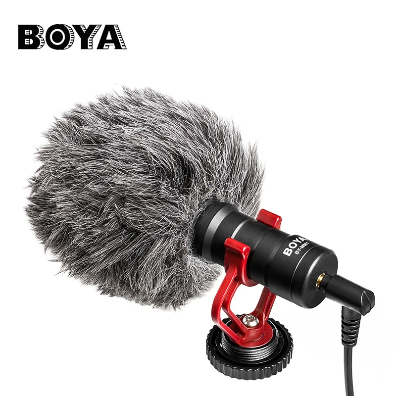 BOYA BY MM1 Профессиональный записывающий микрофон с F образным креплением|Микрофоны|