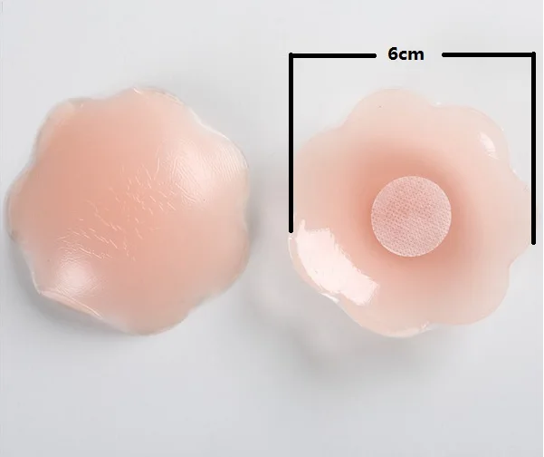 Nipple Covers Flower Накладки на соски, наклейки для подтяжки груди, лепестки, многоразовые силиконовые накладки на соски, круглые накладки на соски - Цвет: Nipple Covers Flower