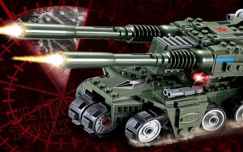 ABS здания Конструкторы Red Alert 3 Апокалипсис Танк 380 шт. Совместимость ведущих кирпичи игрушечные лошадки для детей модель комплект