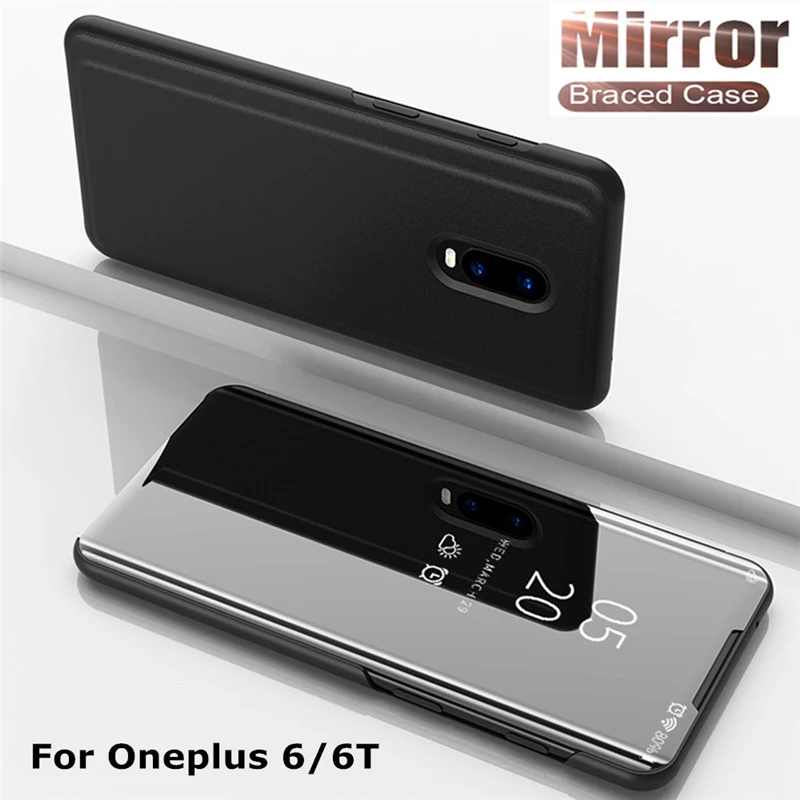 Умный прозрачный зеркальный чехол NTSPACE с приложением для Oneplus 6 6T 7 7T 8 9 Pro
