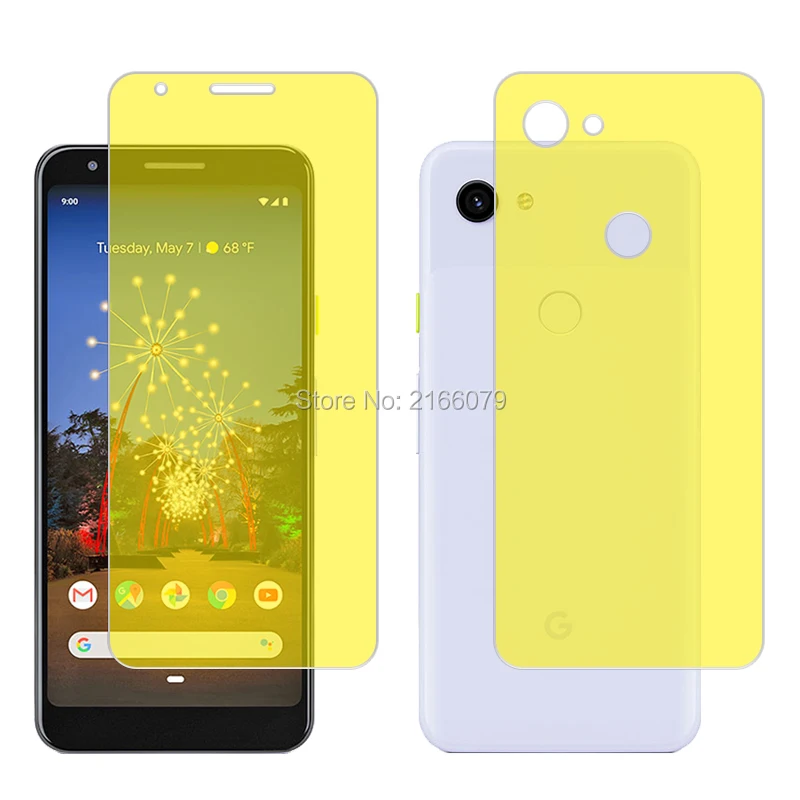 Для Google Pixel 3a/3a XL Мягкий ТПУ Передняя Задняя полноразмерная Защитная пленка для экрана прозрачная защитная пленка+ инструменты(не стекло