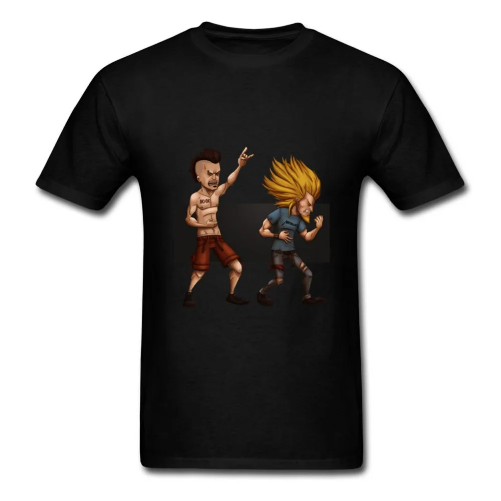 Новая модная футболка с короткими рукавами для мужчин принтом Beavis and Butthead