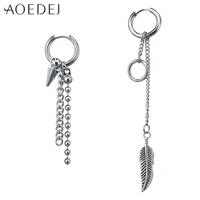 aoedej suga earrings dangle earrings long tassel feather brincos fashion korean drop earrings jewelry kpop accessories