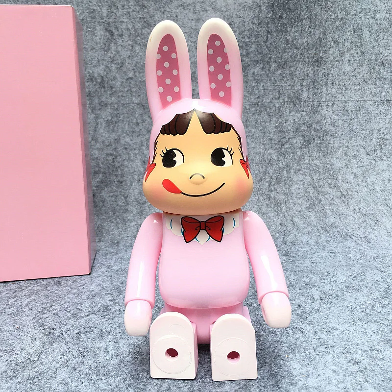 Виниловая кукла 400% Bearbrick Be @ rbric розовый кролик молочная пека коллекционная