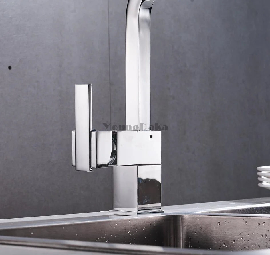 Новое поступление 2018 года Хромированный смеситель для кухонной раковины оптом и