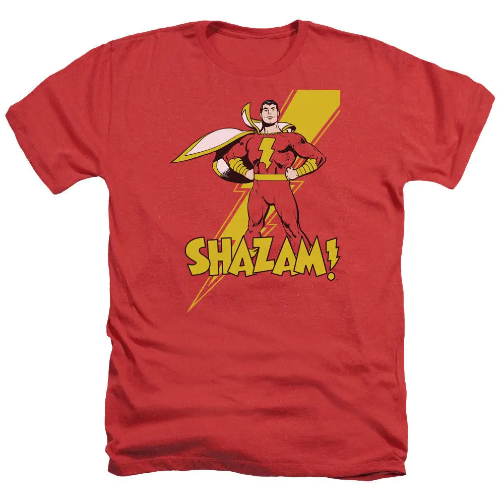 SHAZAM! Герой стоящий высокий лицензионный для взрослых Хизер футболка все размеры